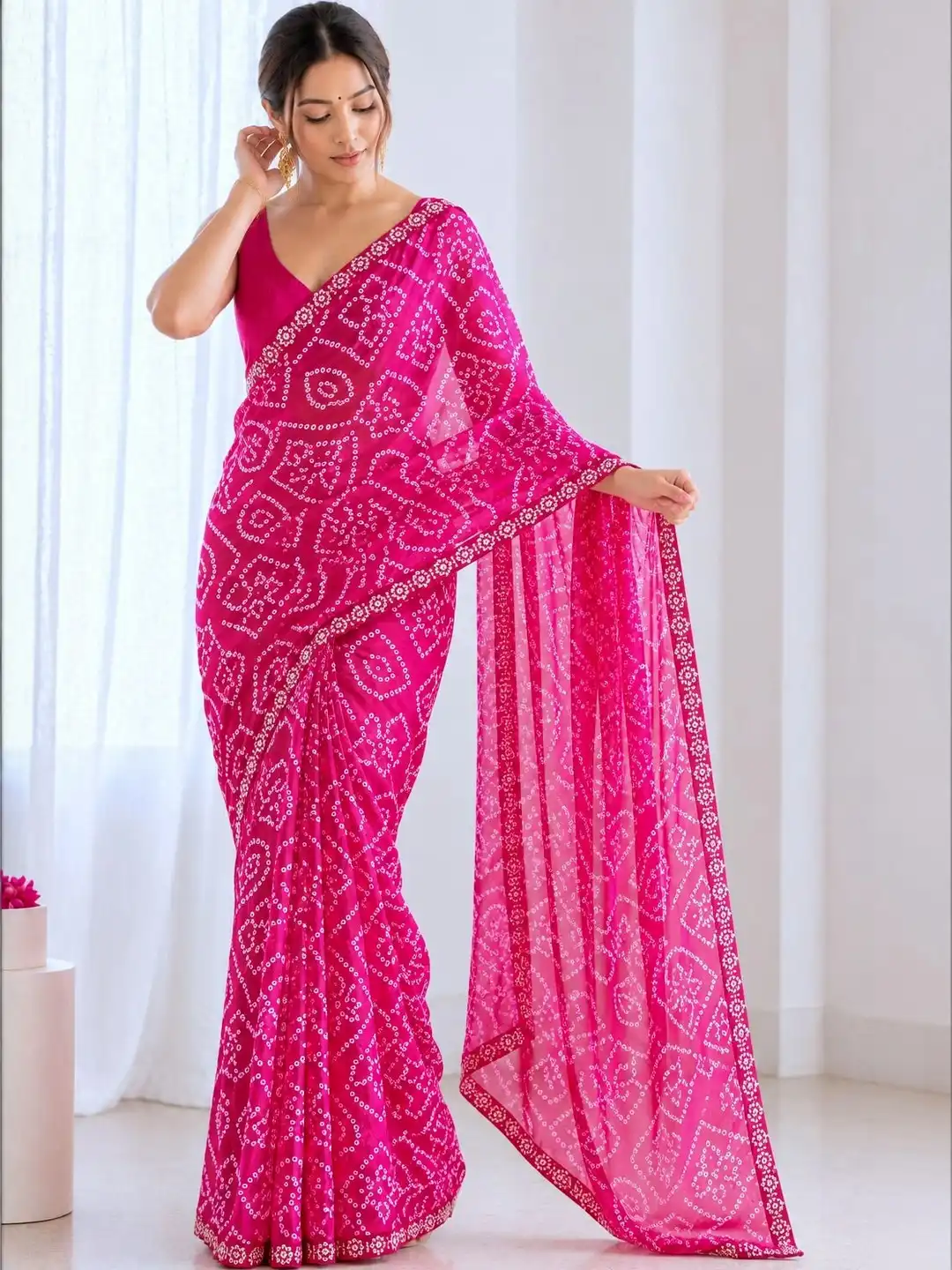 Beautiful Georgette Saree with lace work